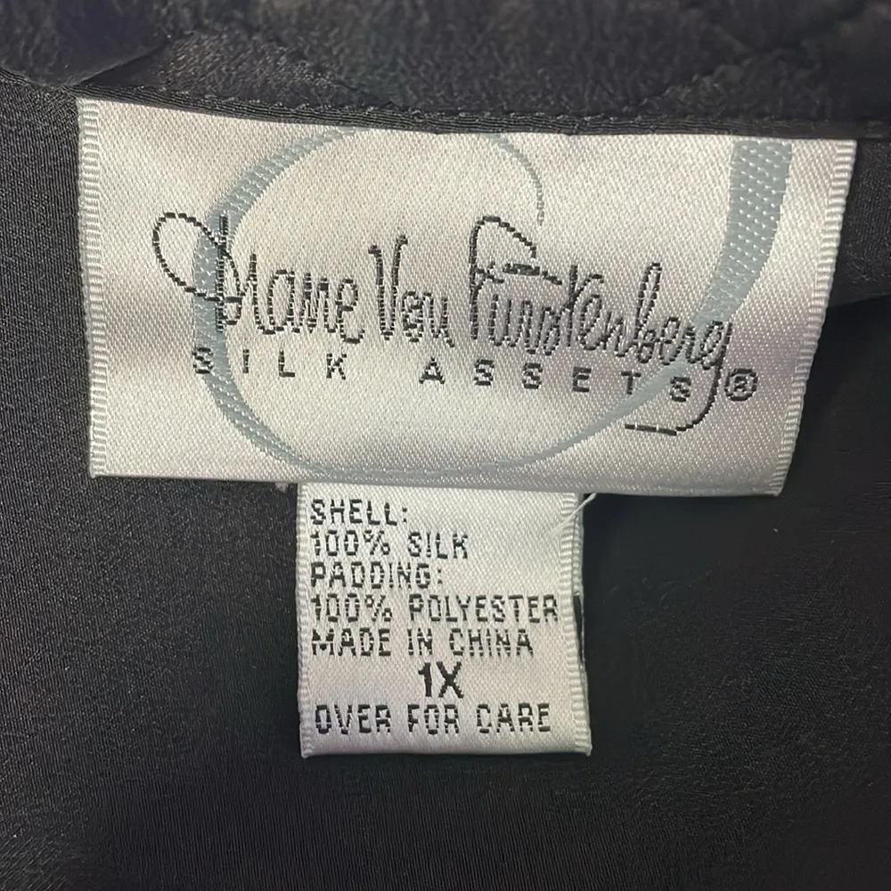 DIANEvonFURSTENBERG Silk Black Blouse - Image 5