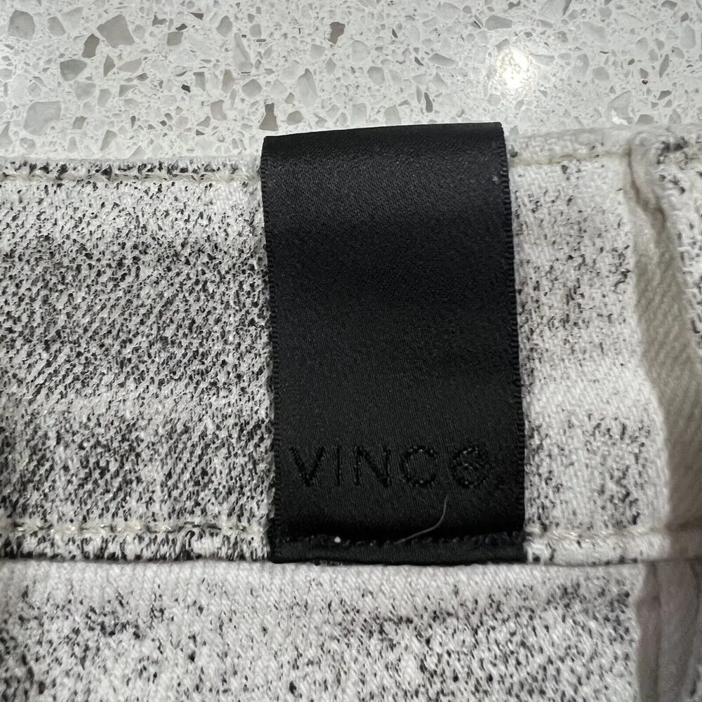 Vince Size 26 Jeans Relaxed Rolled Dark Grey Foil Denim DV146A-2156 Mid Rise - Image 13