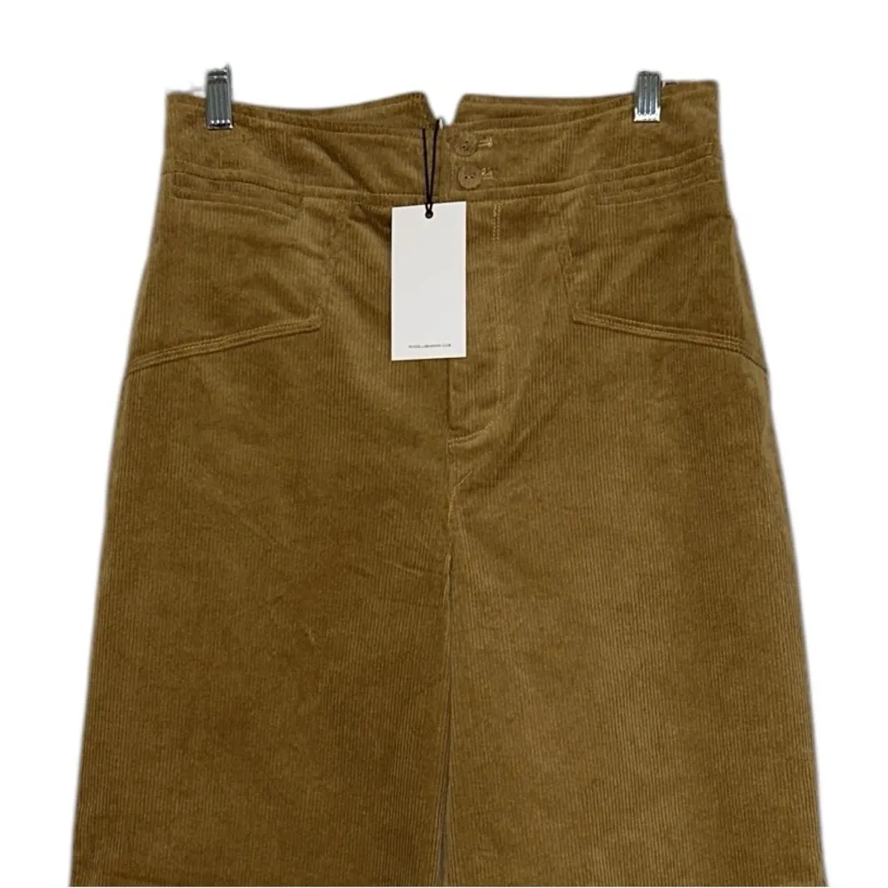 NWT 7 for all mankind Brown Corduroy Wide Leg Jeans SZ-26 - Image 4