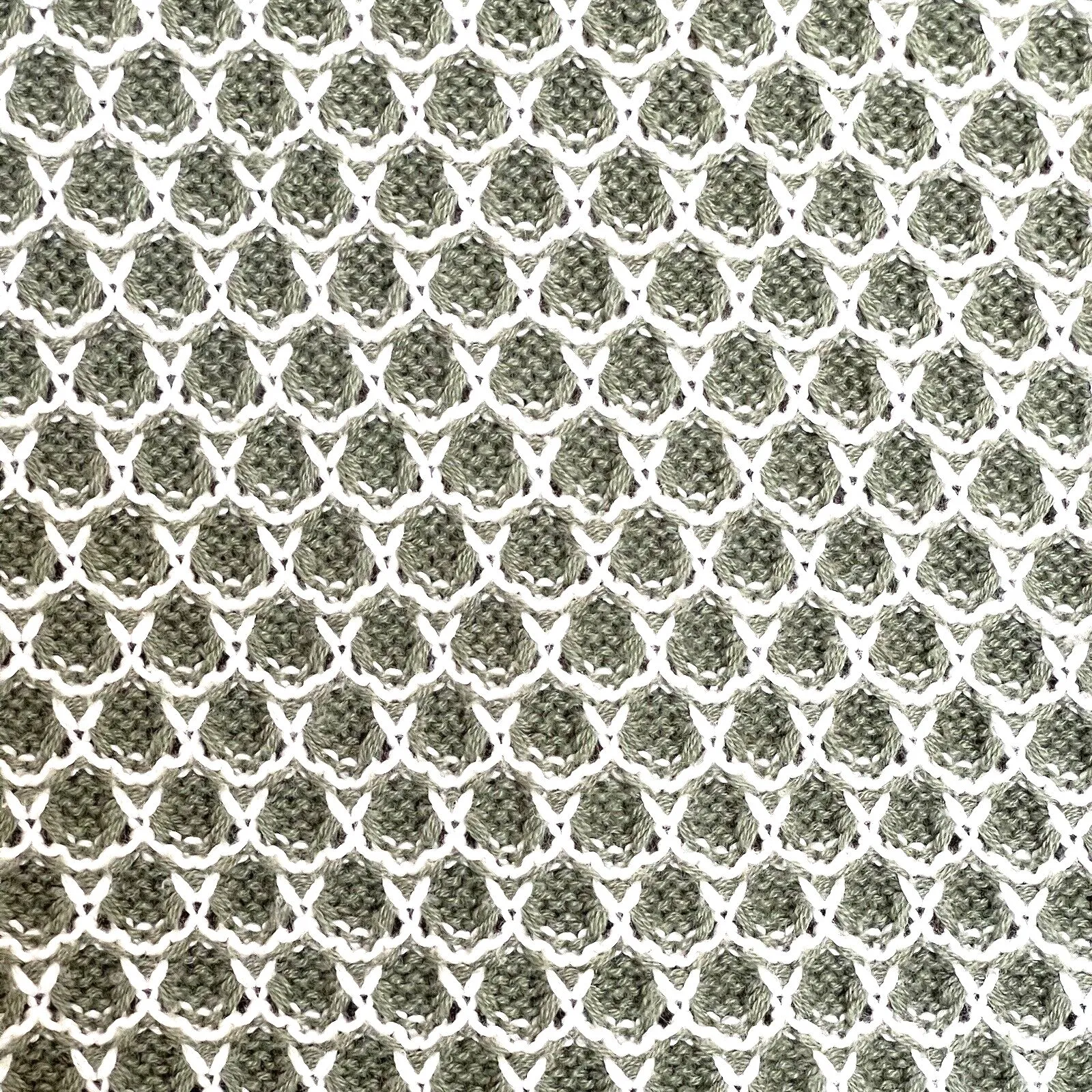 Appleseed's Womens Sweater Sz Small Fall Autumn Winter Honeycomb Waffle Y2k Green - Image 5