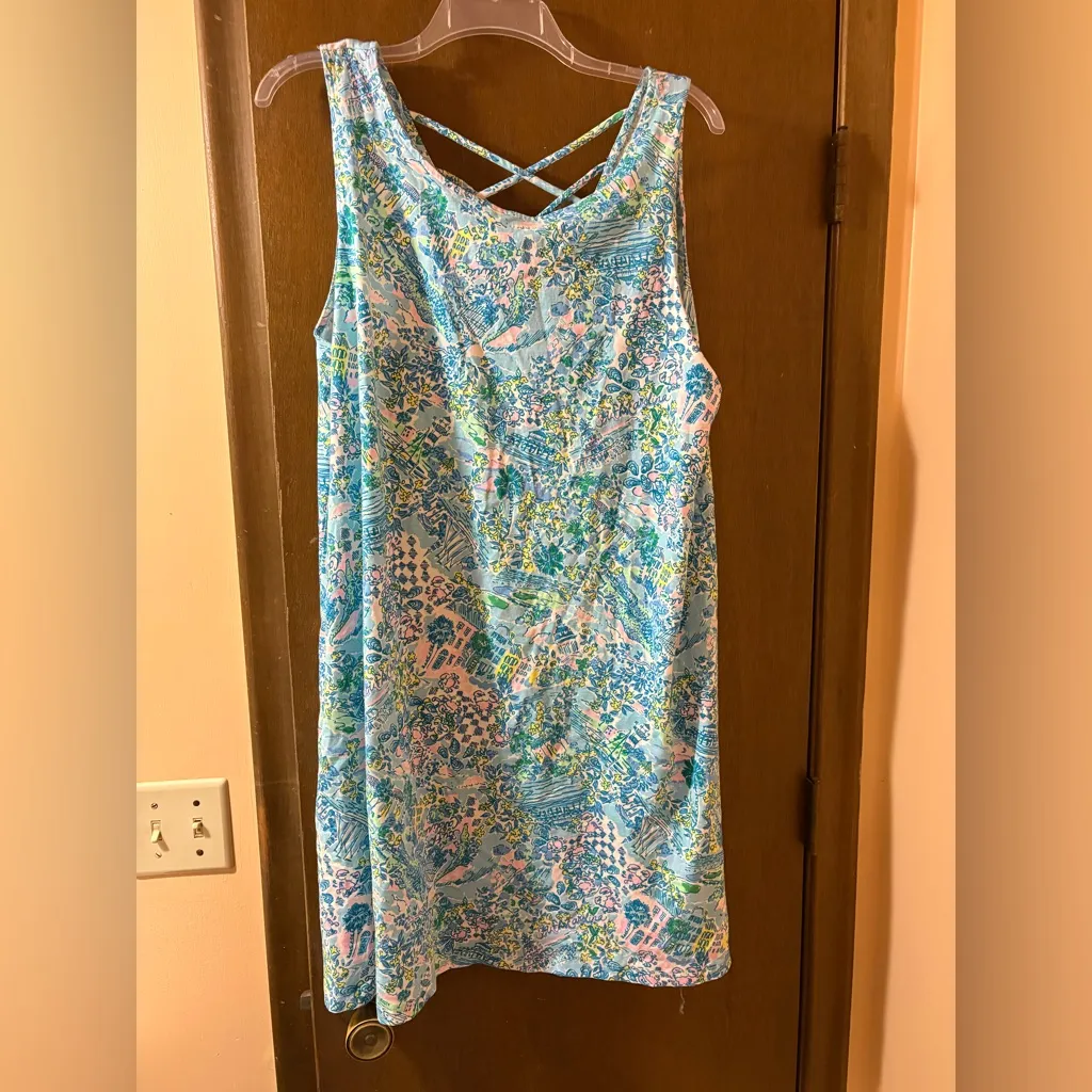 Lilly Pulitzer Kristen Swing Dress in Lilly Loves South Carolina Surf Blue - Image 3
