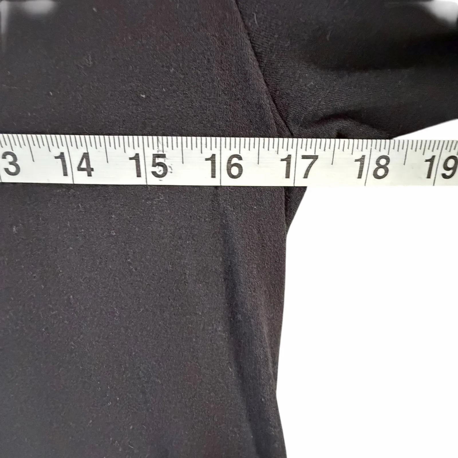 Transit Par Such T Shirt Dress M Black Modal Wool Stretch Asymmetric Lagenlook Size M - Image 8