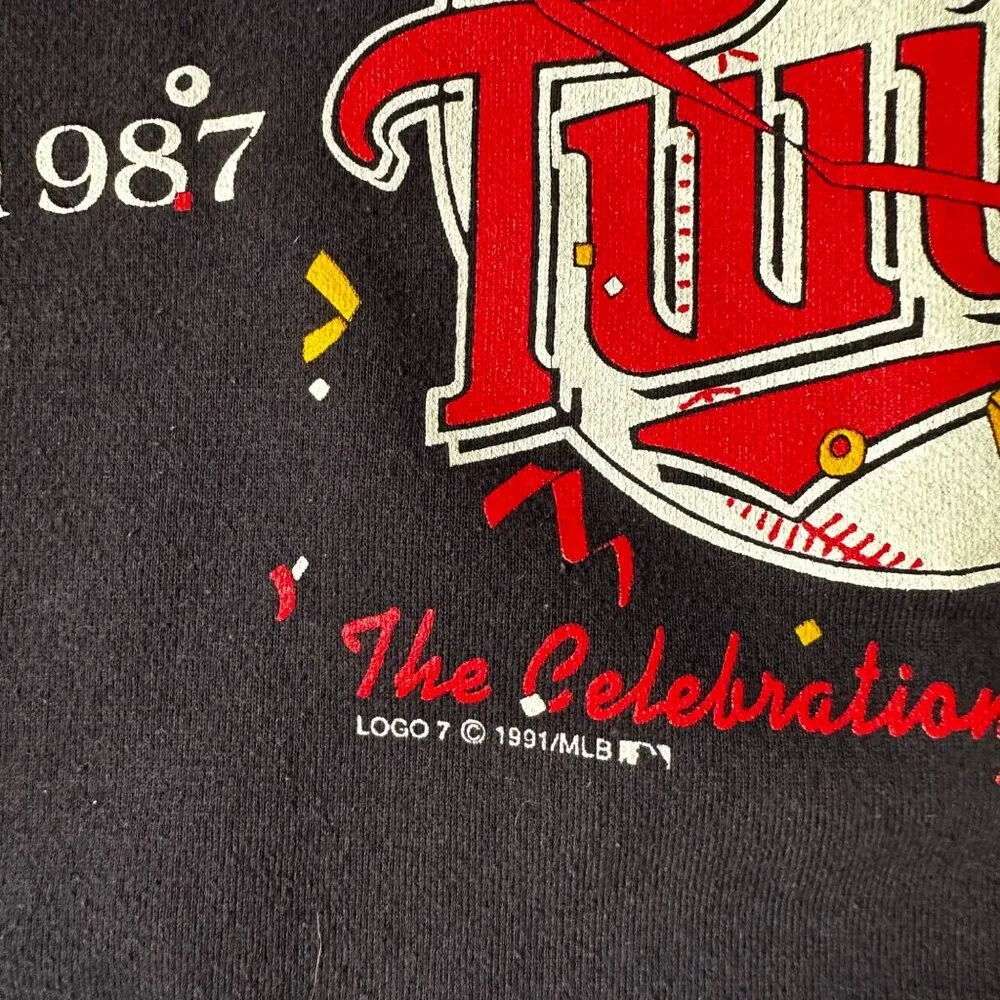 Vintage Minnesota Twins World Series Championship Sweatshirt Sz S/M - Image 7