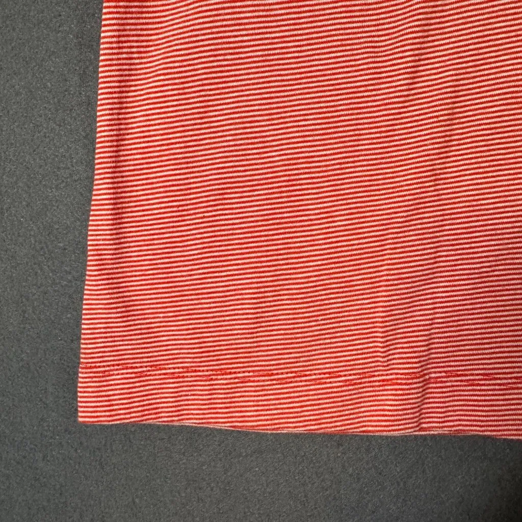 Vtg Lands' End Womens M 10-12 Red Striped Scoop Neck Short‎ Sleeve Tee T-shirt - Image 6