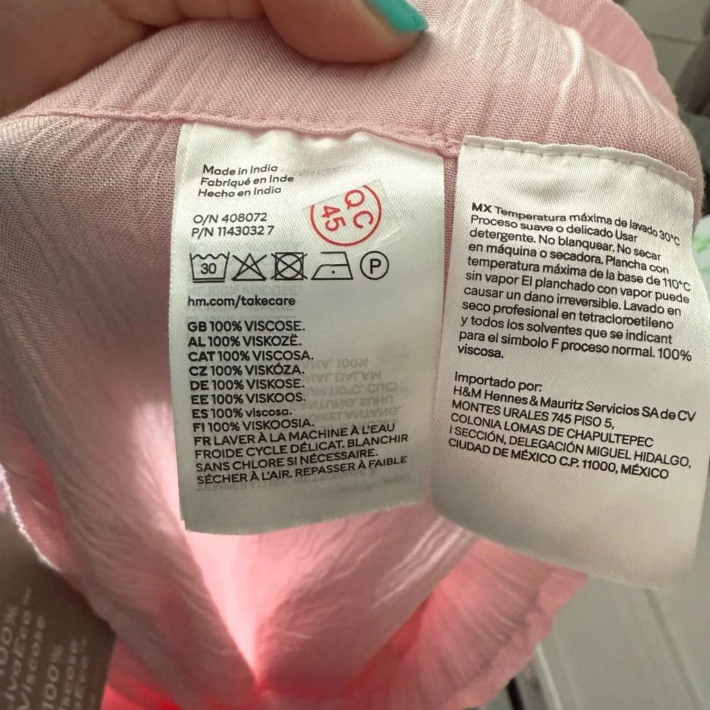 Divided by H&M Women’s Large Pink Wide Leg Pants New - Image 5