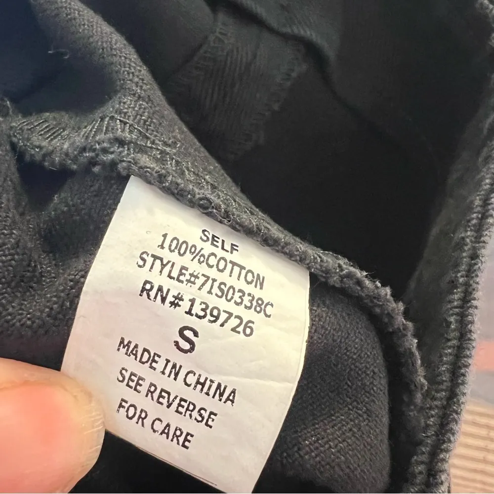 Honey Punch Denim Black Tied Mini Skirt - Image 11