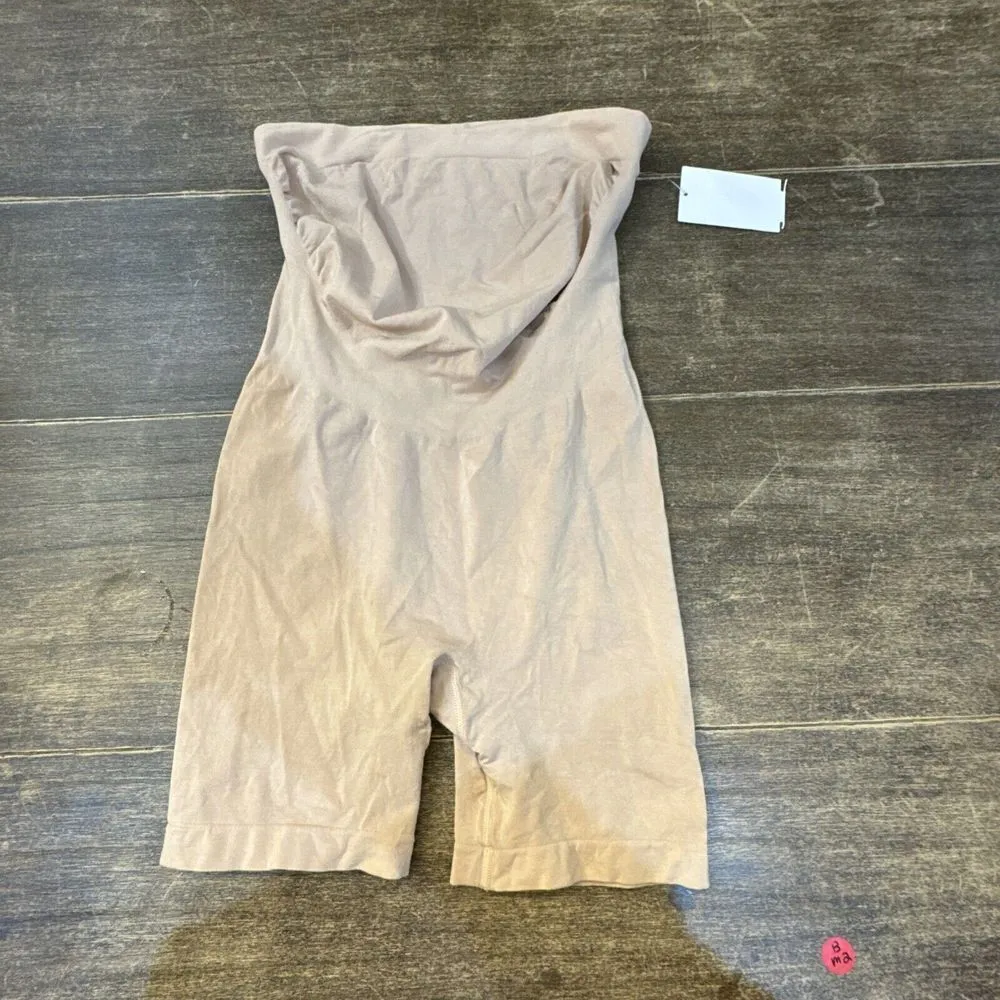 KINDRED‎ BRAVELY MATERNITY BAMBOO SHAPING SHORTS Sz MEDIUM Beige Tan - Image 3