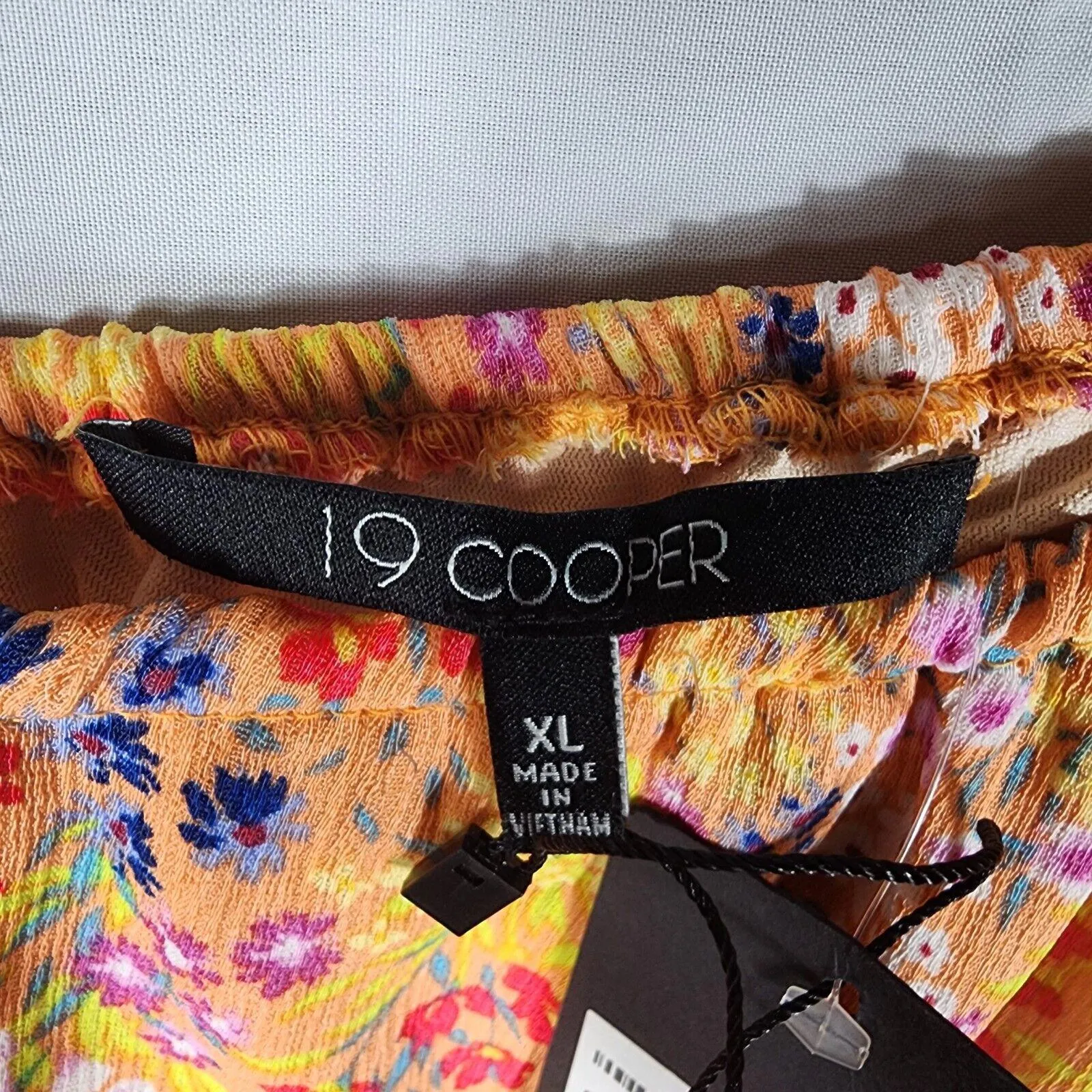 NWT 19 Cooper Yellow Chiffon Floral Dress SIZE XL Middle Slit Bohochic Coquette - Image 3