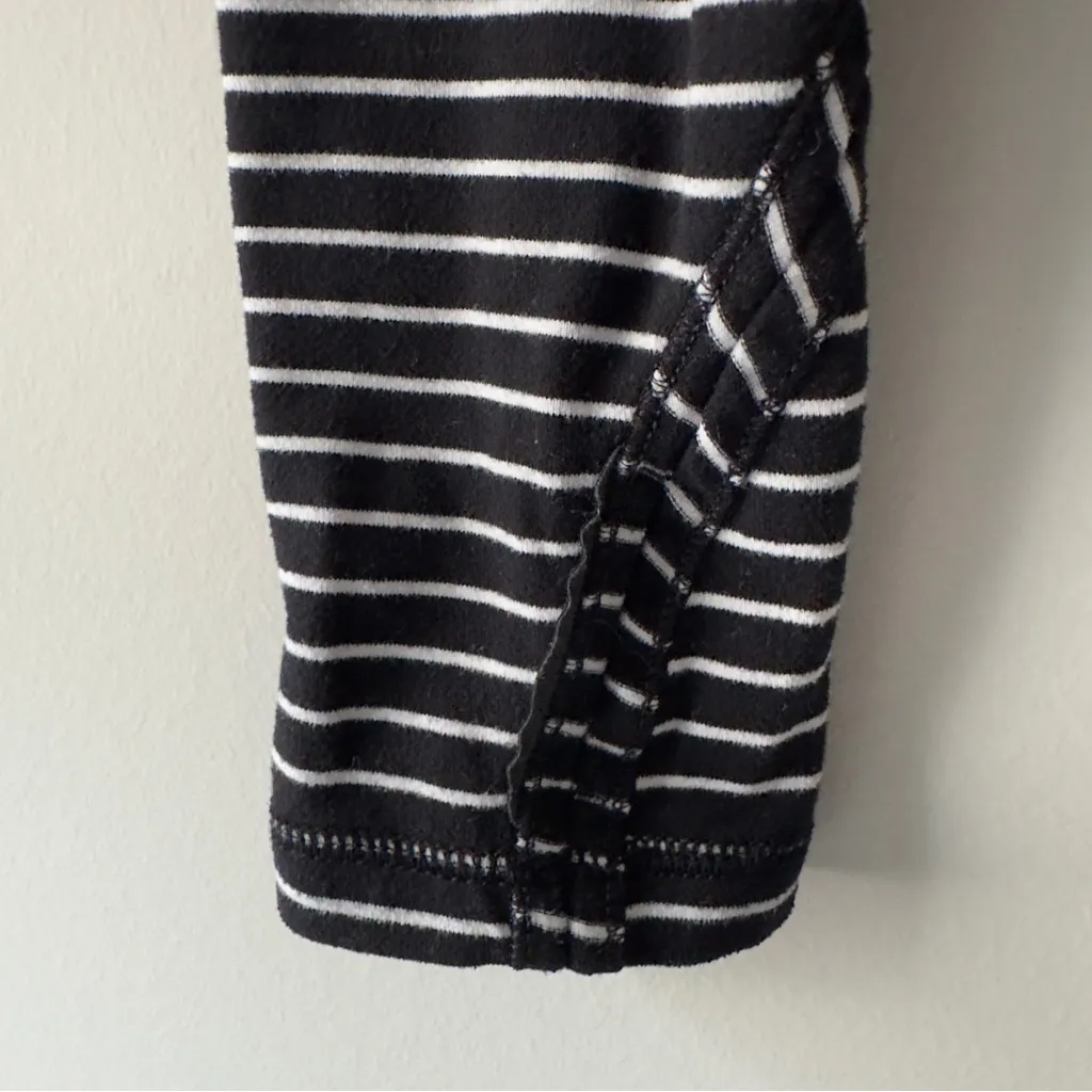 Lululemon Base Runner Long Sleeve Parallel Stripe Black White/Black Striped Top - Image 7