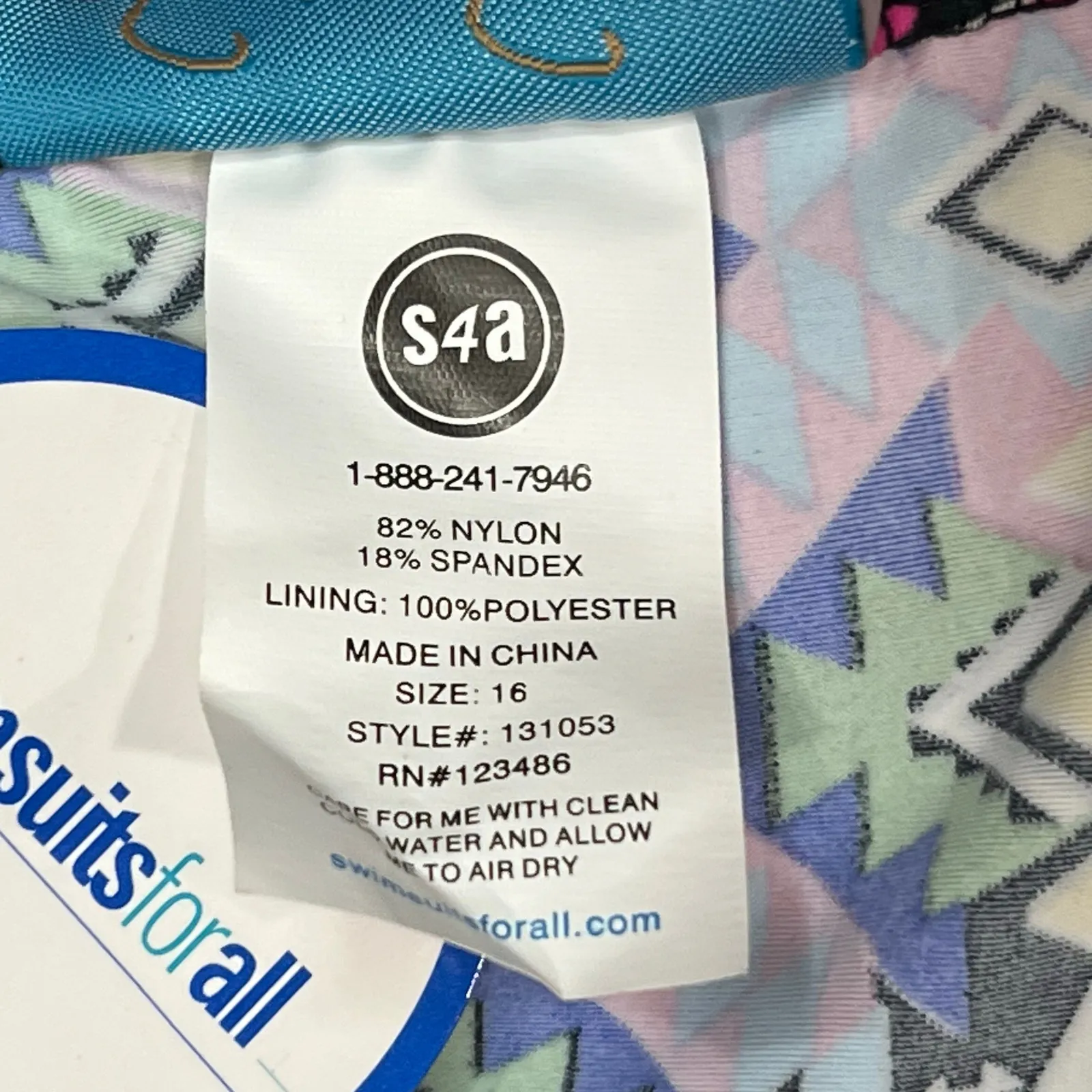 Swimsuits For All Swim Sexy Bikini Bottom Womens 16 Multicolor Geometric Boho Pink - Image 9