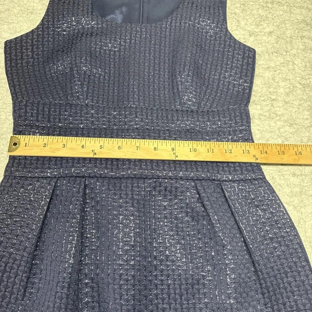 Banana Republic Dress Womens Size 2 Blue Sleeveless Cocktail Below Knee - Image 6