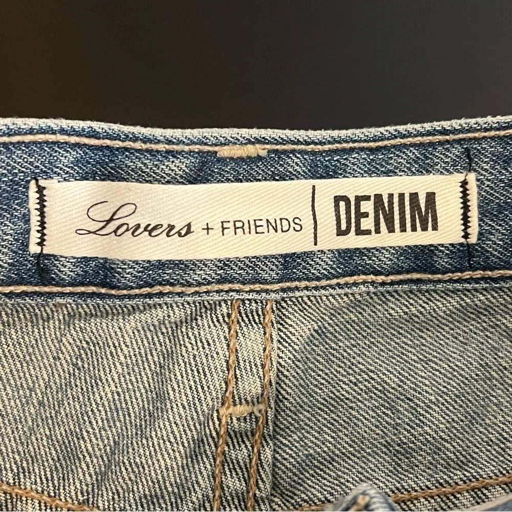 Lovers & Friends Dylan Boyfriend jeans shorts, distressed, color Harper, sz 24 - Image 10