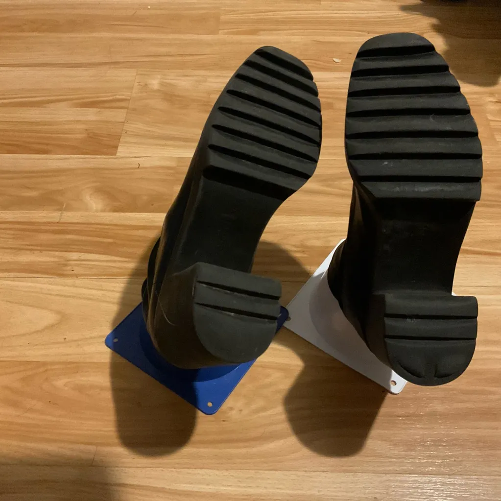 Zara Black Leather Ankle Boots‎ - Image 4