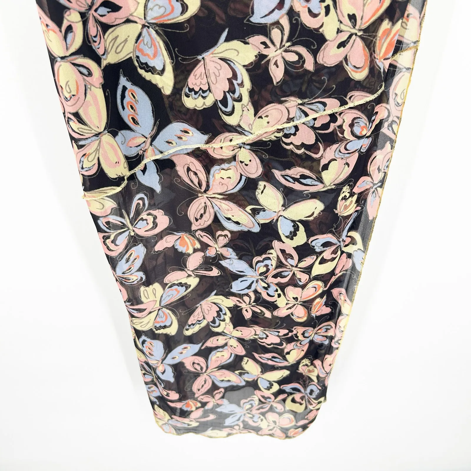 Urban Outfitters UO Womens Butterfly Print Wild Seam Slit Cami Slip Dress Size M - Image 5