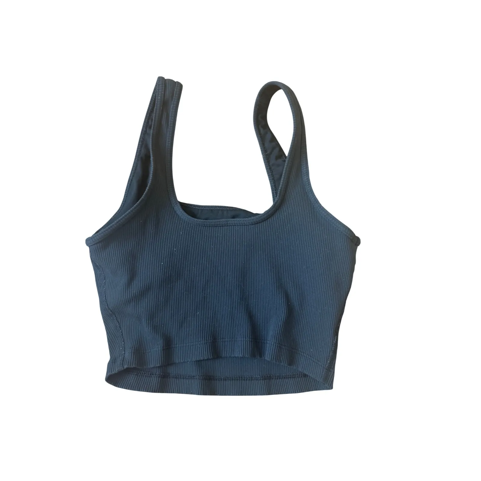 Aerie OFFLINE Ribbed Seamless Sports Bra Tank Top Black Size Small S - Image 3