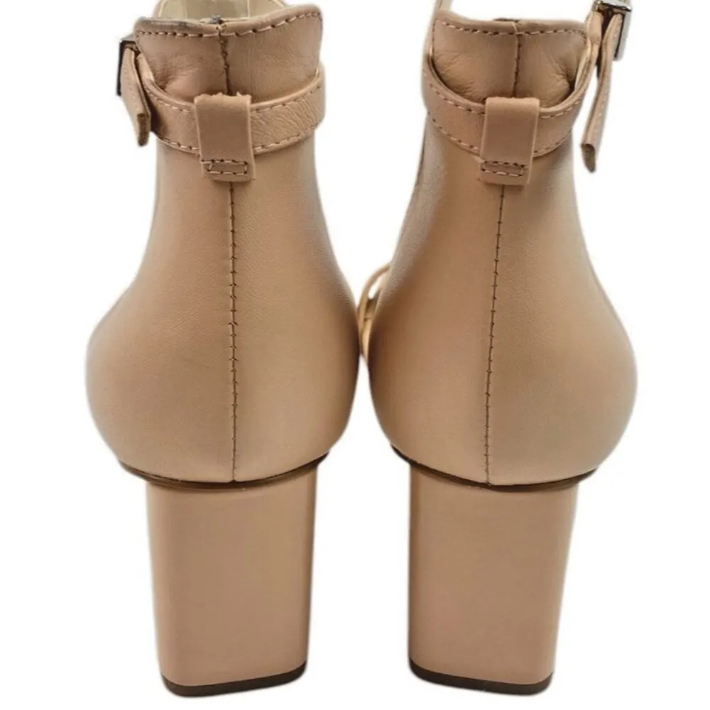 *Vince Camuto Margry Heels Womens Size 8M Tan Leather Ankle Strap Heeled Sandal - Image 5