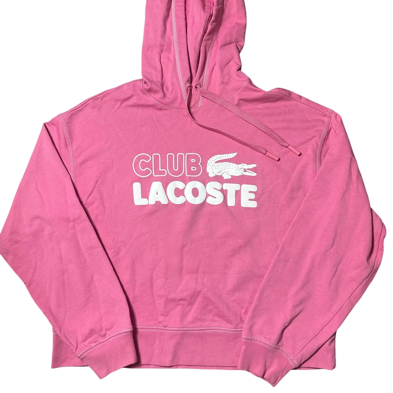 Lacoste Pink Hoodie Sweatshirt - Image 2