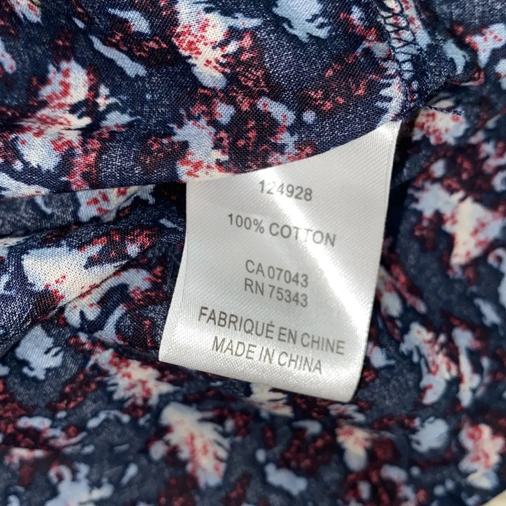 Joie blue floral top; size small - Image 5