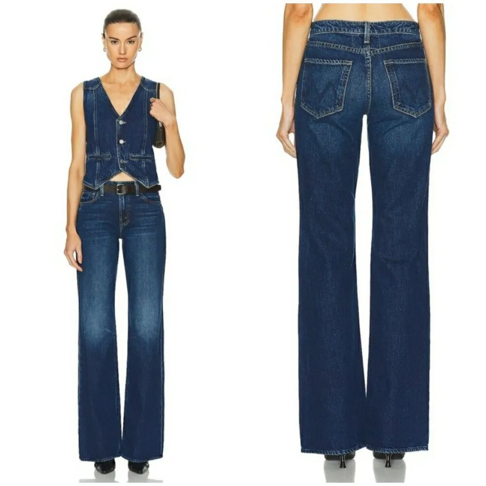 💕MOTHER SUPERIOR💕 The Bookie Heel Jeans ~ Did You Bring Me Anything? 26 NWOT Blue - Image 7