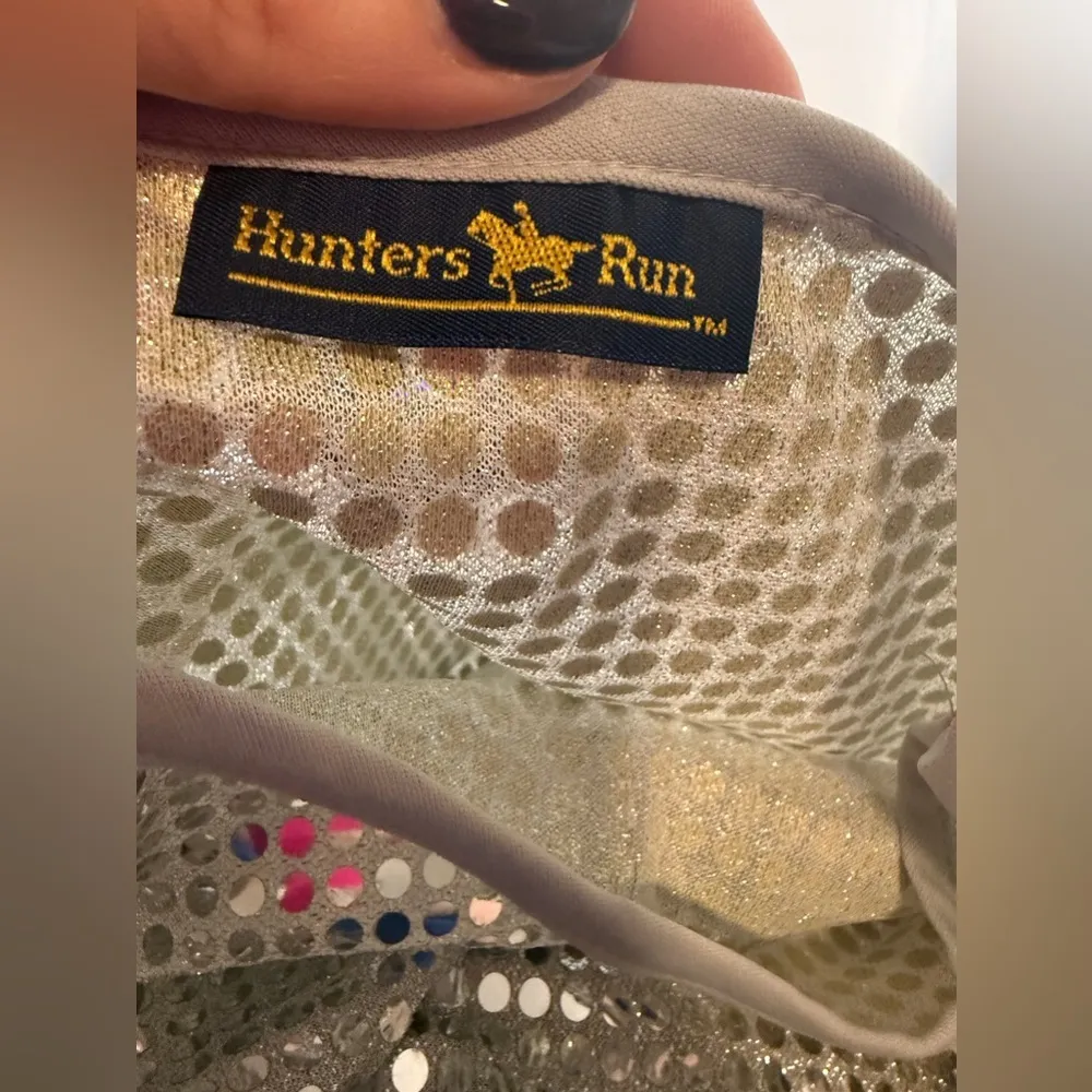 Silver Sequin Short Sleeve Crew Neck Top for Night Out Gray Size XL - Image 5