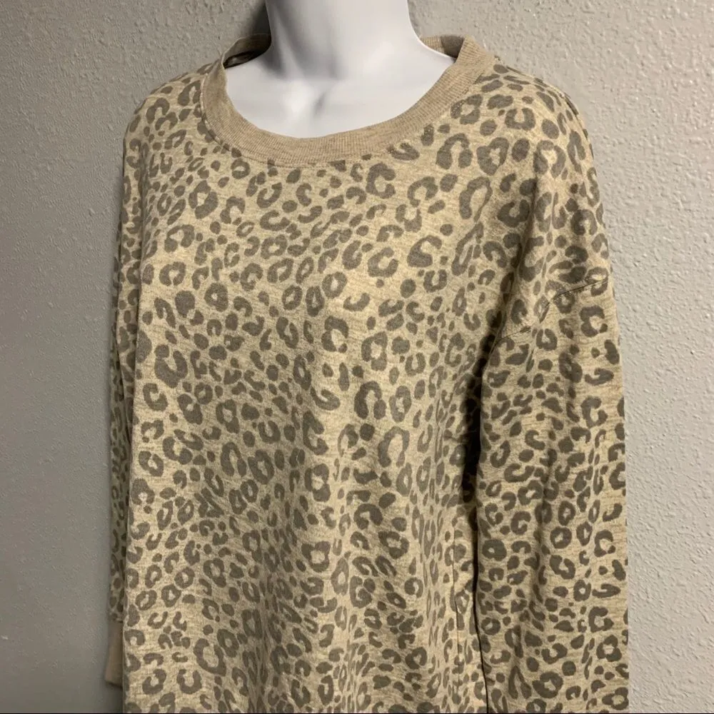 Splendid  Cheetah Pullover Sweater - Image 3