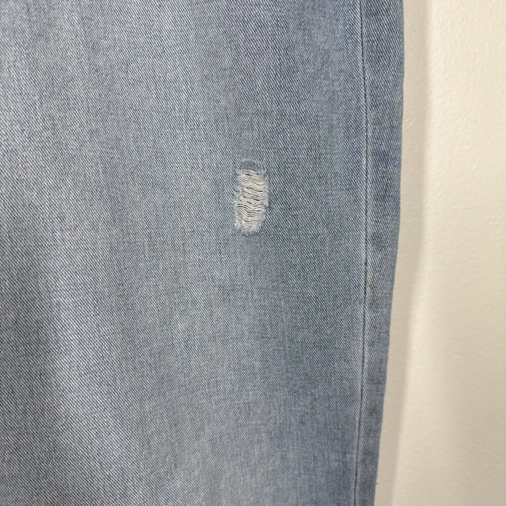 Jessica Simpson Boyfriend Jean Wide Leg Distressed Size 22W NWT Dearest Blue NWT - Image 5