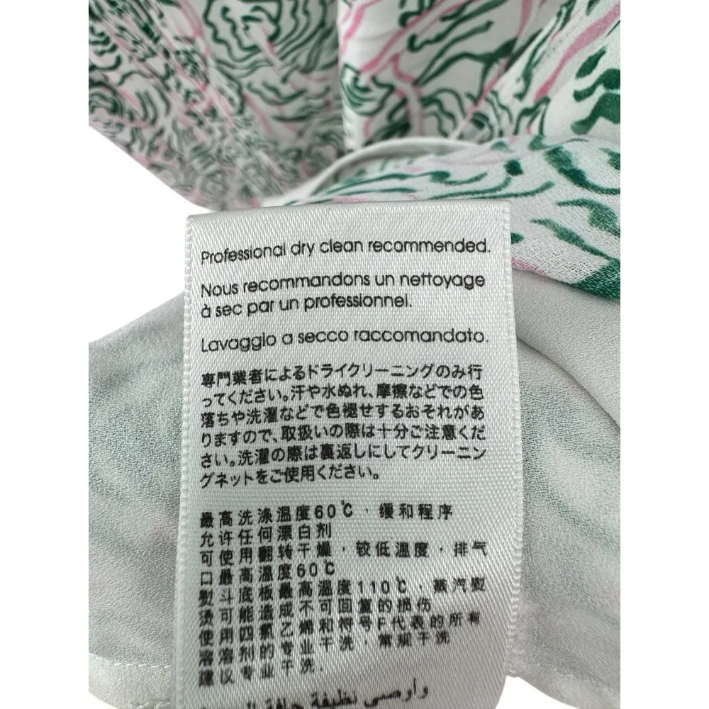 3.1 Phillip Lim Pastel Floral Print‎ Sleeveless Ruffled Hem Hi-Low Dress Size 12 - Image 6