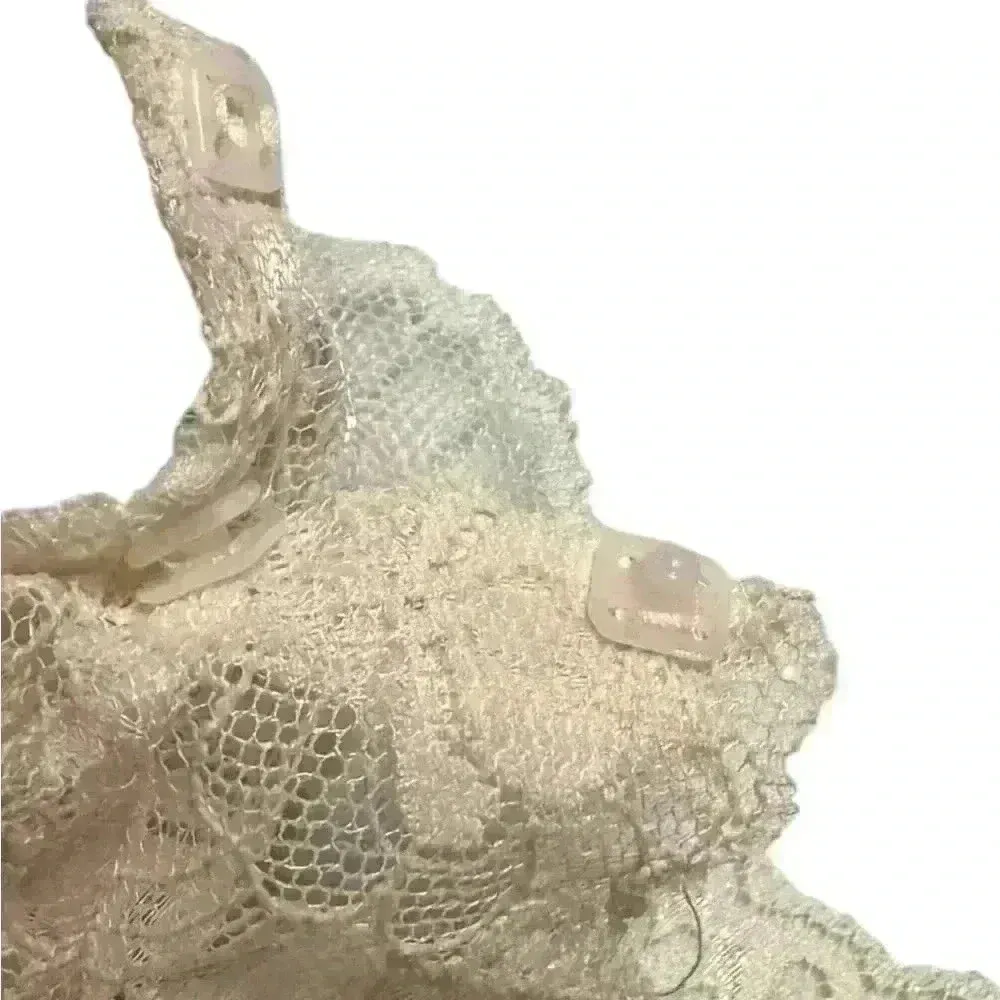 Vintage Ms. Leslee Blue Teddy Bodysuit Romper French Cut Tagged L Fits Medium - Image 3