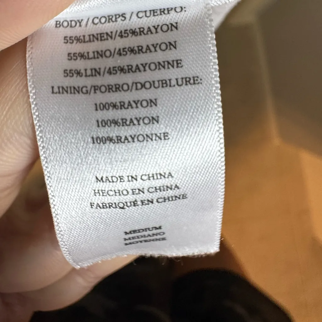 Rails Ashlyn Stripe Linen Blend‎ Midi Dress, Medium, White - Image 8