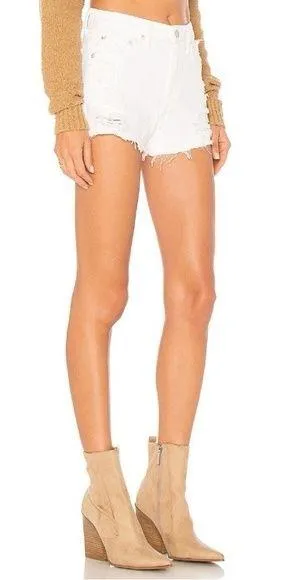 REVOLVE LOVERS + FRIENDS High Rise Jack Denim White Shorts Sz 31 - Image 2