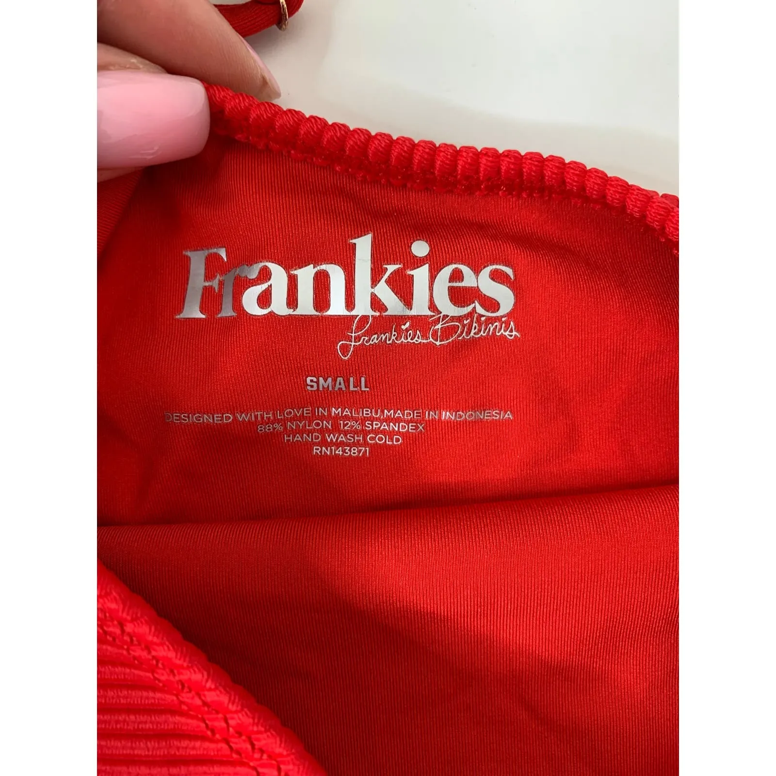 Frankie's Bikinis Eliza One Piece Lipstick Red Women Small - Image 9