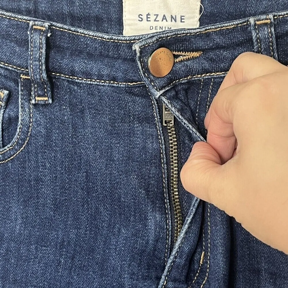 A.P.C. Jean High Standard Women’s Size 26 Medium Wash Mid Rise Skinny Stretch Blue - Image 9