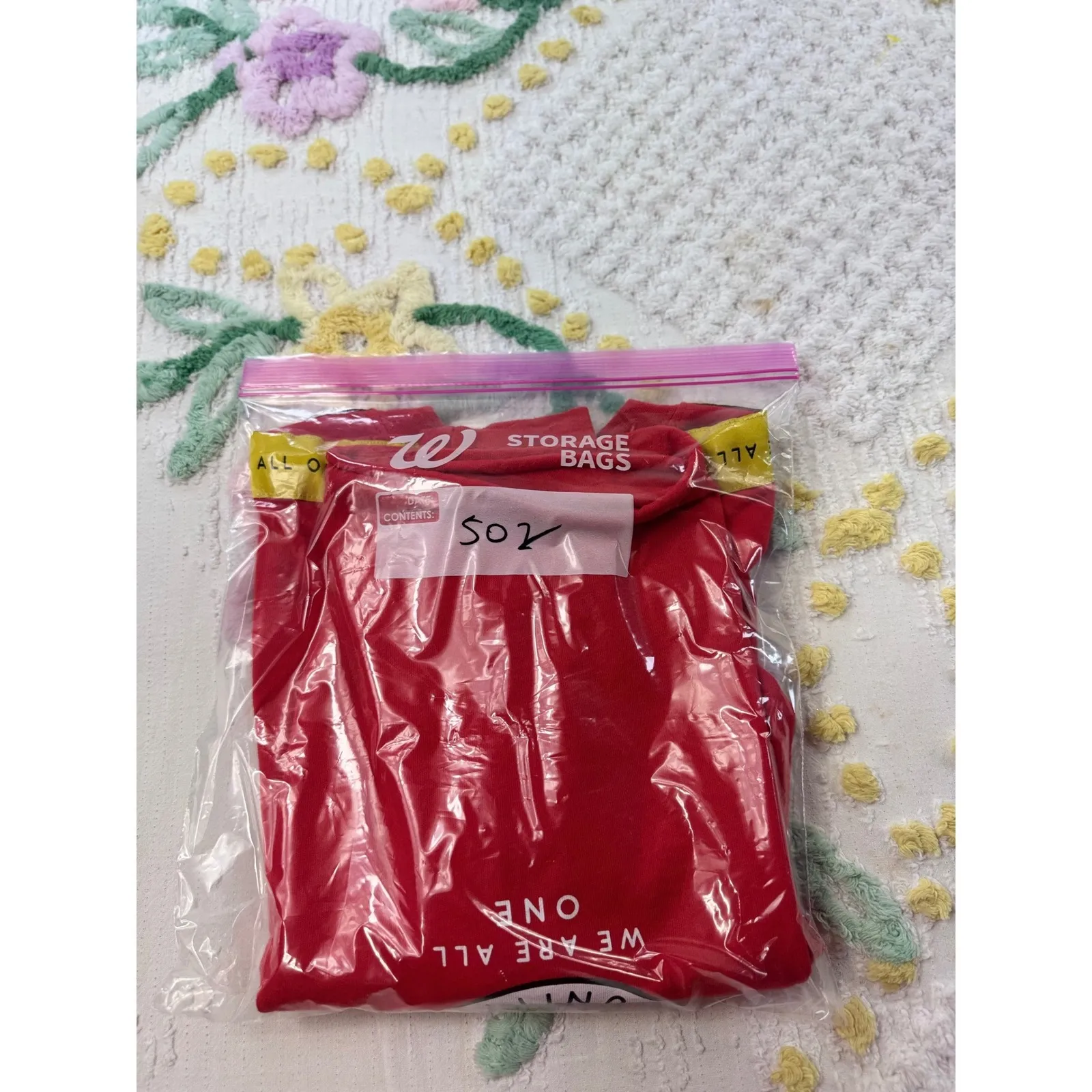 Mighty Fine Red Peace Love Unity S Crewneck Long Sleeve Crop Top Women S - Image 8