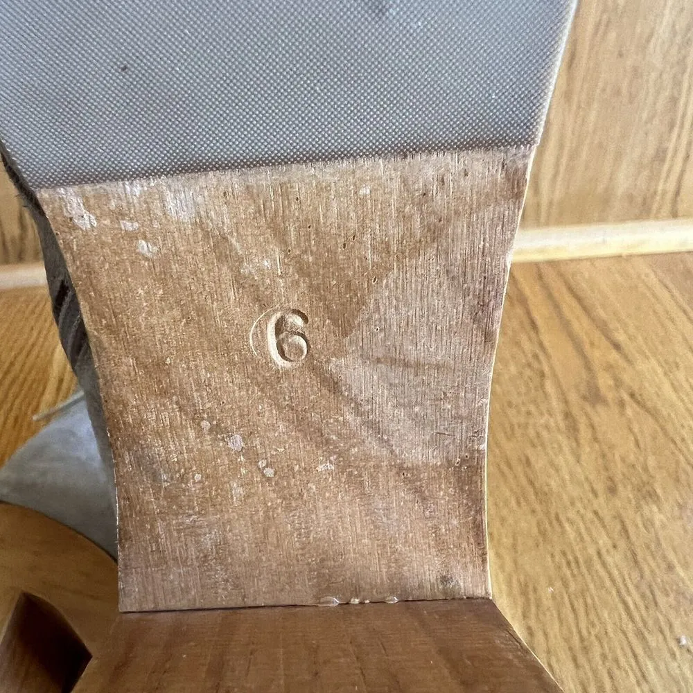 Coclico Vanji Clog Cream Suede Lace Up Heeled Booties Wood‎ Heel Size 6 - Image 7