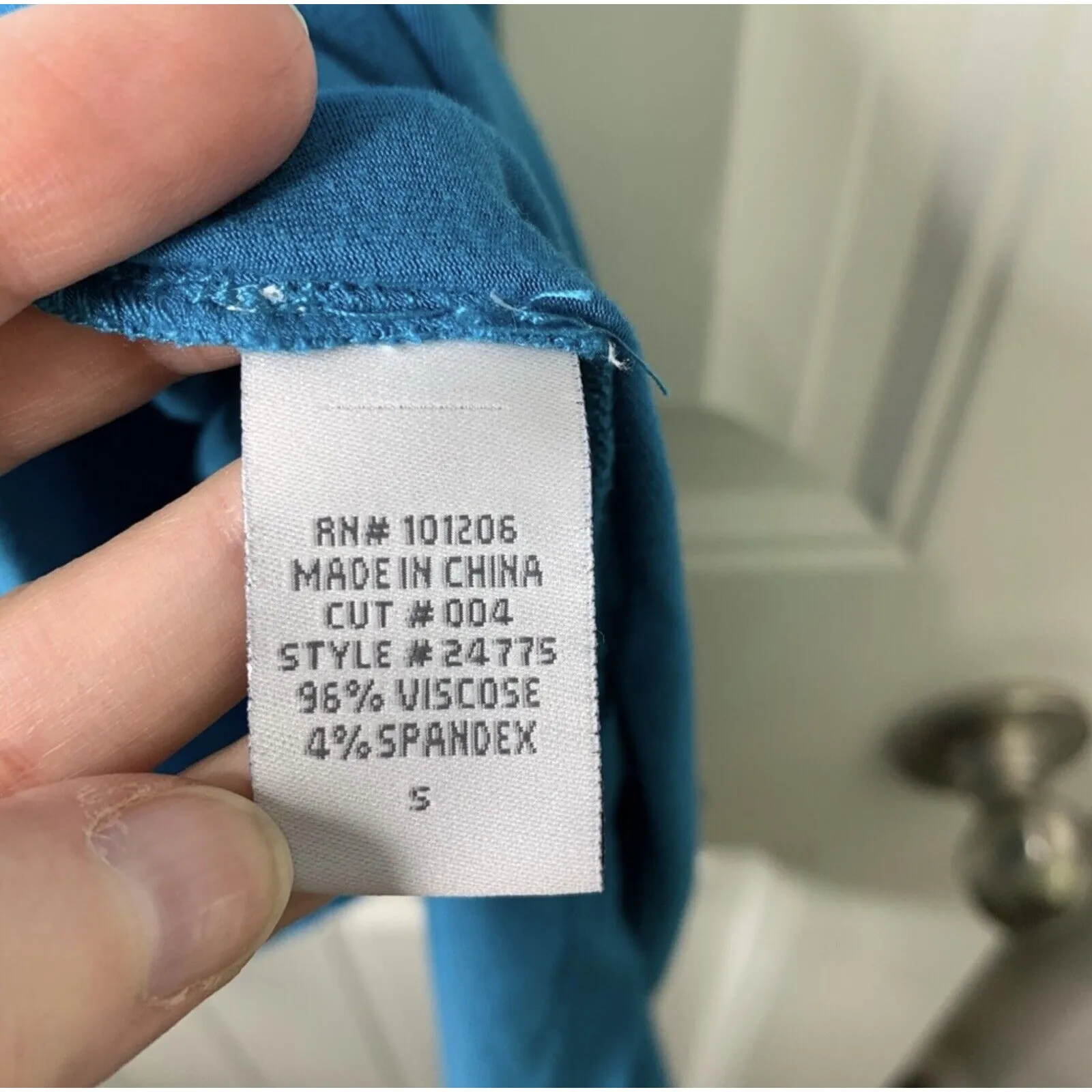 Soft Surroundings Small Tunic Top Jersey Timely Stretchy Turkish Teal Women’s - Image 6