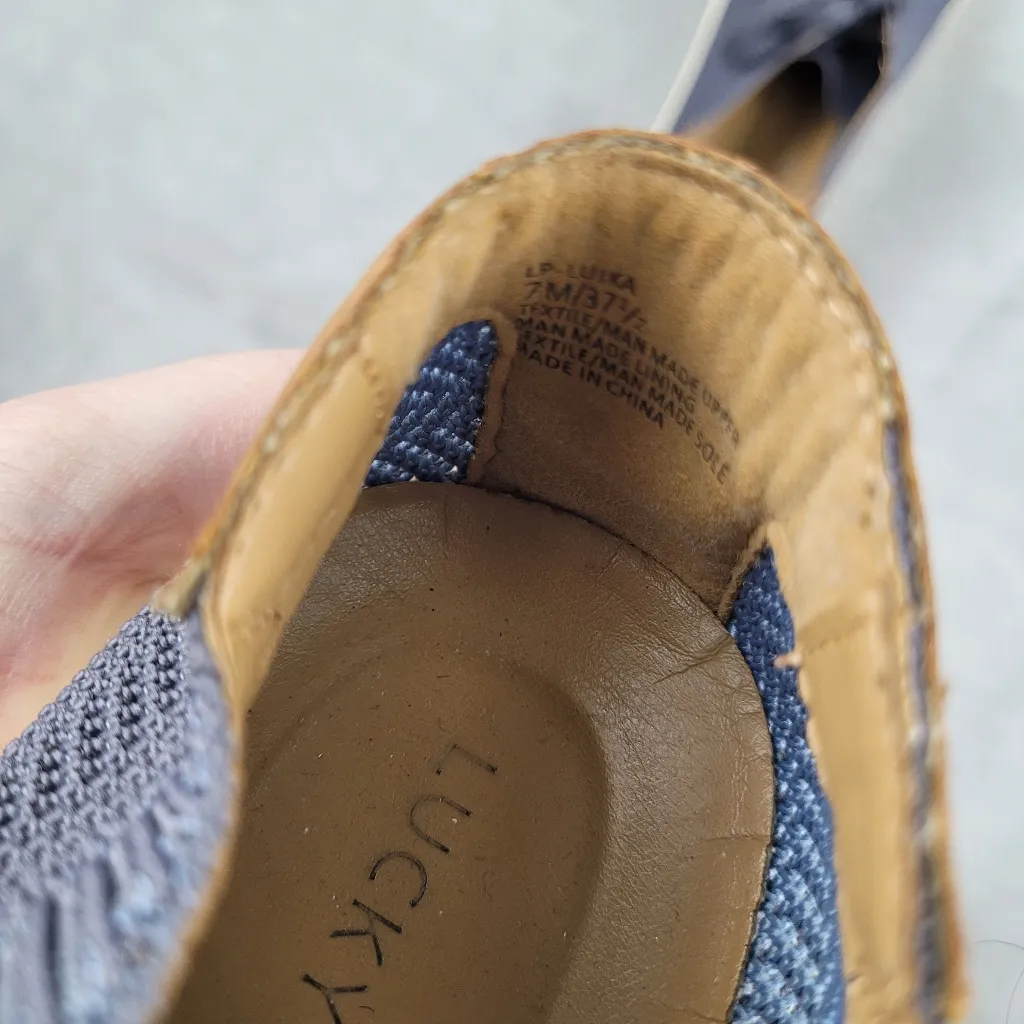 Lucky Brand Luika Casual Blue Sneakers Shoes Womens Size 7 - Image 10