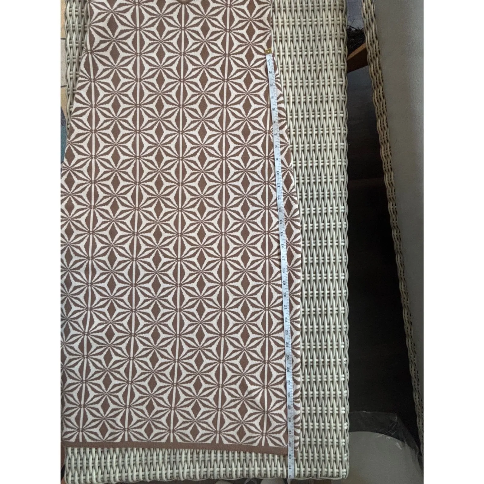 House of Harlow 1960 NWT Geometric Knit Maxi Dress medium boho retro layered Brown - Image 9