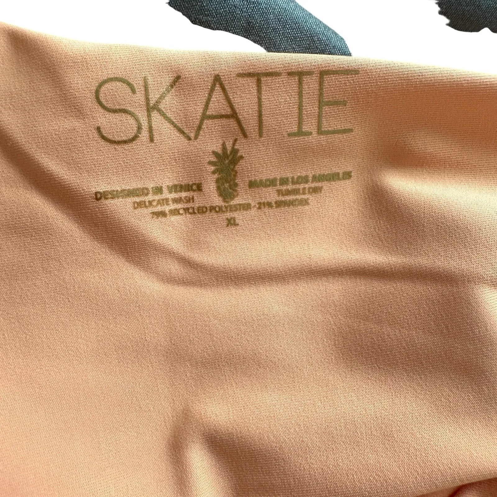 NWT Skatie‎ Mandie Bikini Bottom XL Peach Sustainable High Leg Cheeky Swim - Image 10