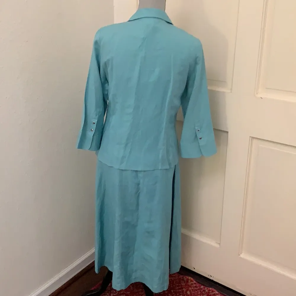 Petite Sophisticate 2 piece suit dress jacket 10 P 10 petite 10P blue New NWT - Image 5