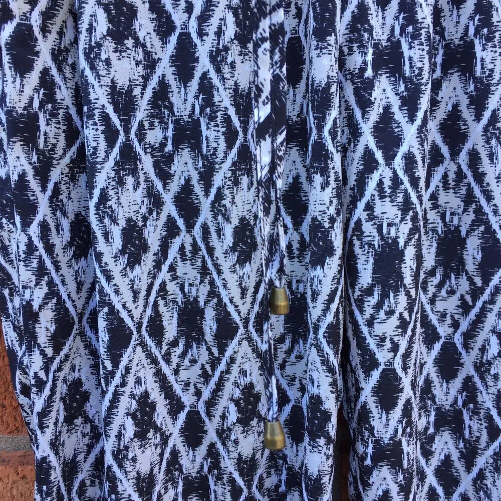 Skies Are Blue Ikat Diamond Pants S Black White Stitch Fix - Image 3