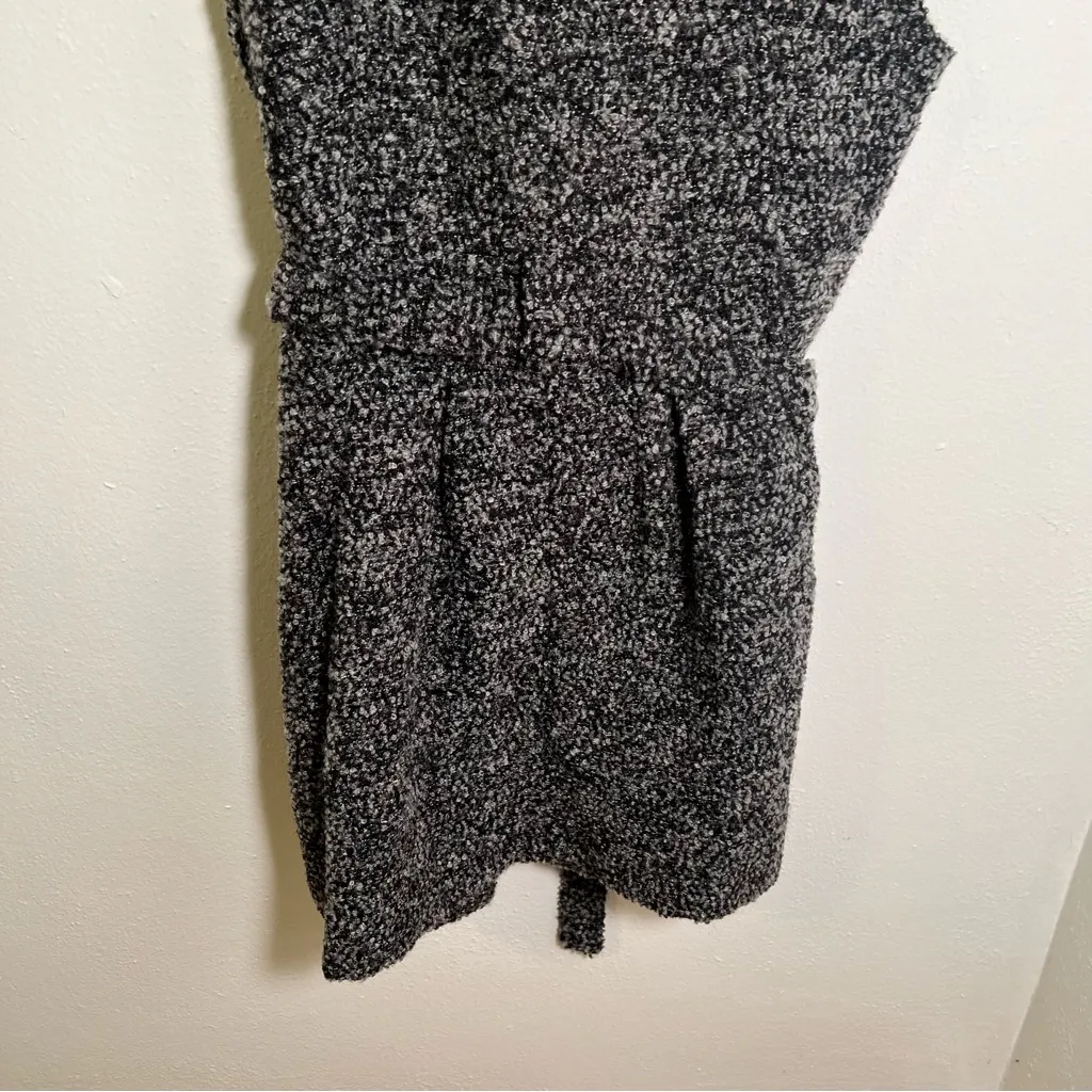 BCBGeneration Sleeveless Boucle Cardigan Sweater Coat Gray S - Image 10