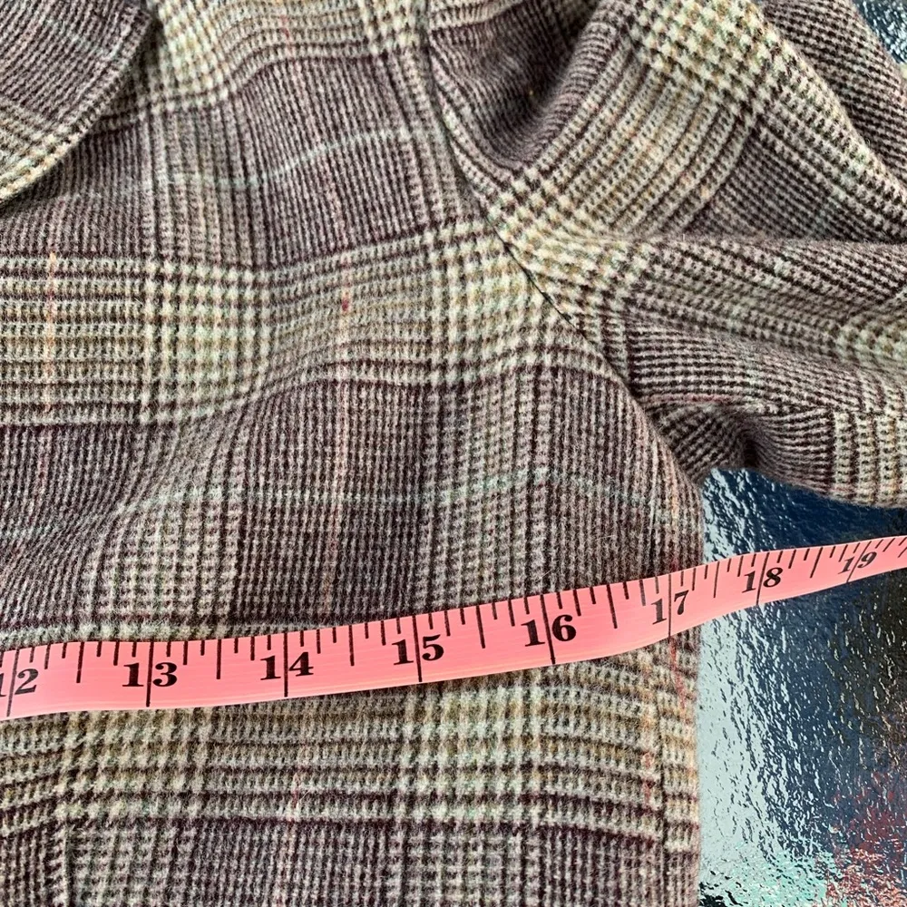 NVSCO Sartoria Designer Jacket Blazer Size S Small Plaid Tan - Image 6
