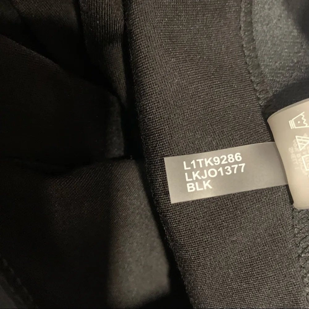 Karl Lagerfeld Paris Black Faux Leather Side Ponte Leggings XXS - Image 8