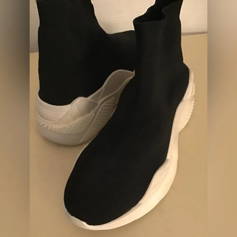 COPY - Jeffrey Campbell women black knit platform Lunix sneakers Size 6.5 - Image 12