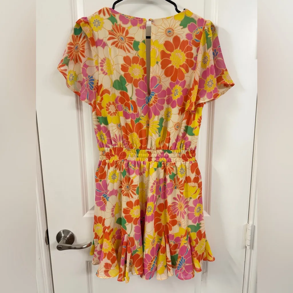 Sugarlips Cream Satin Romper - Image 4