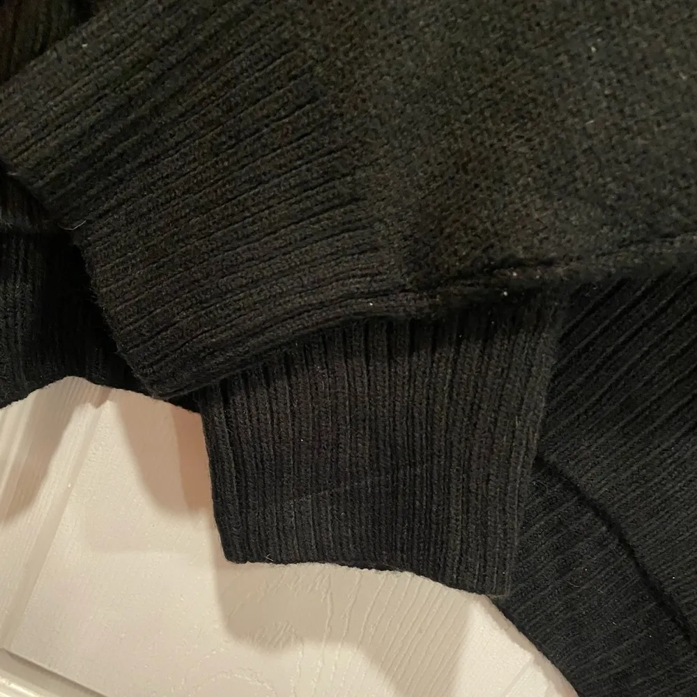 NWT New Directions Size XXL Black Leopard Print Mock Neck Tunic Sweater Oversize - Image 5