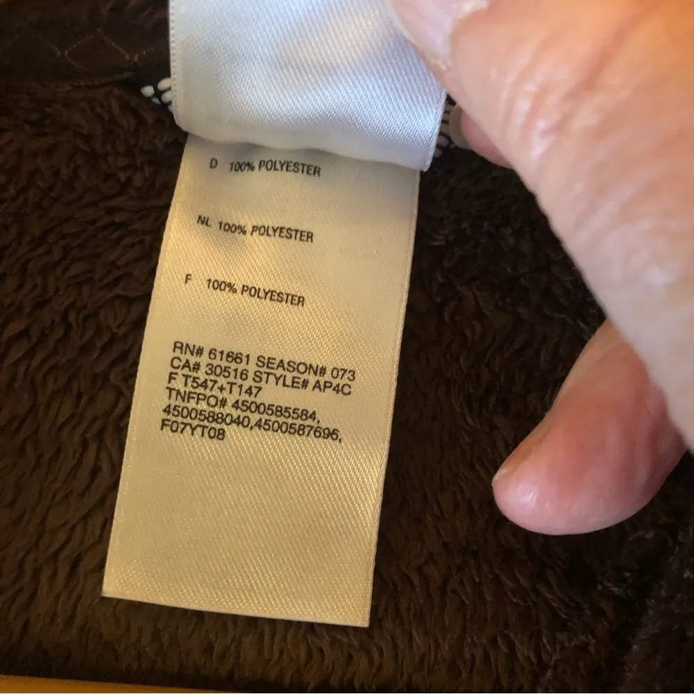 The North Face Glacier Fleece Women’s 1/4 Zip Jacket. Brown. Size Small. - Image 4