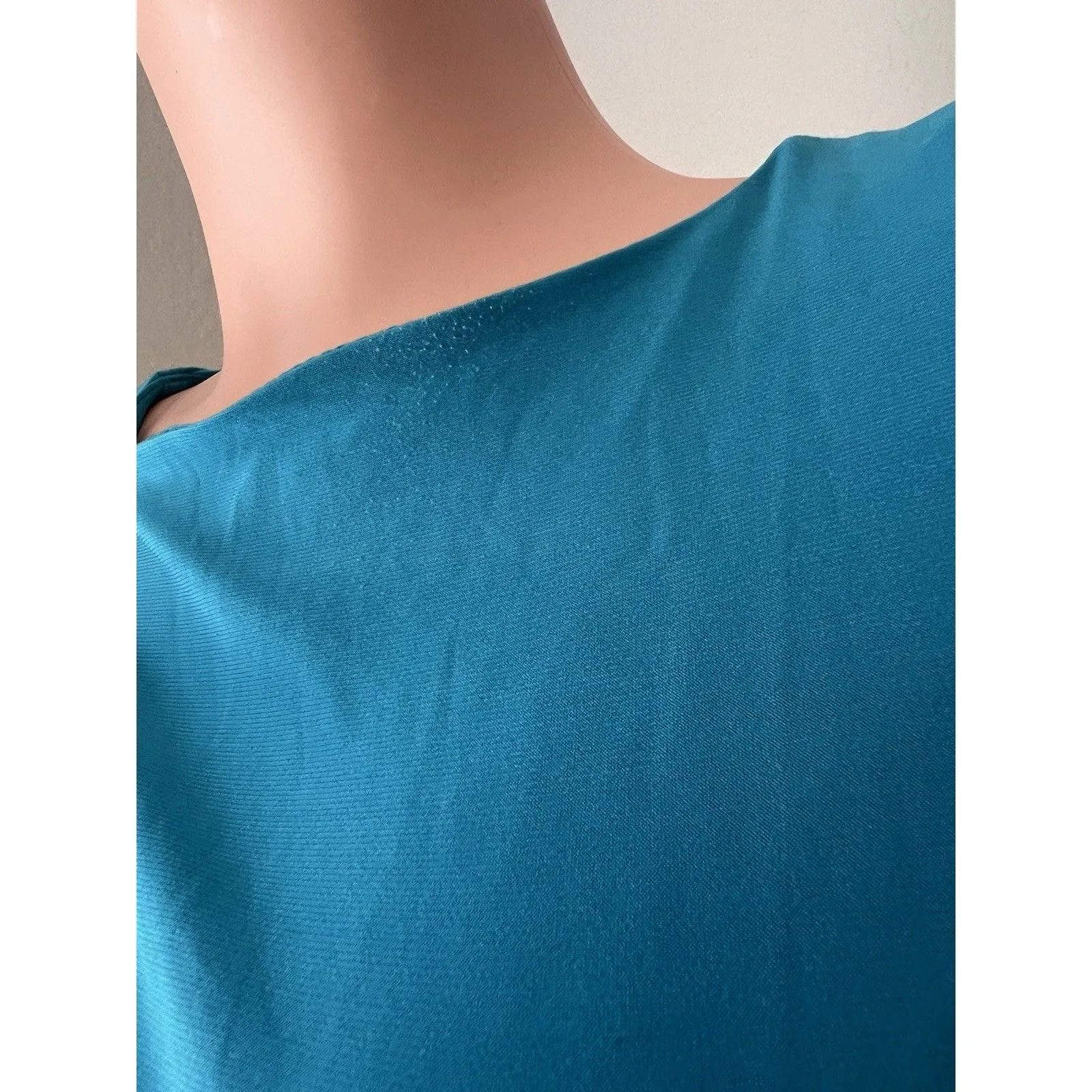 Lauren Ralph Dress Sz 8 BLUE Sheath Ruched Classic Evening Cocktail Formal #57 - Image 7