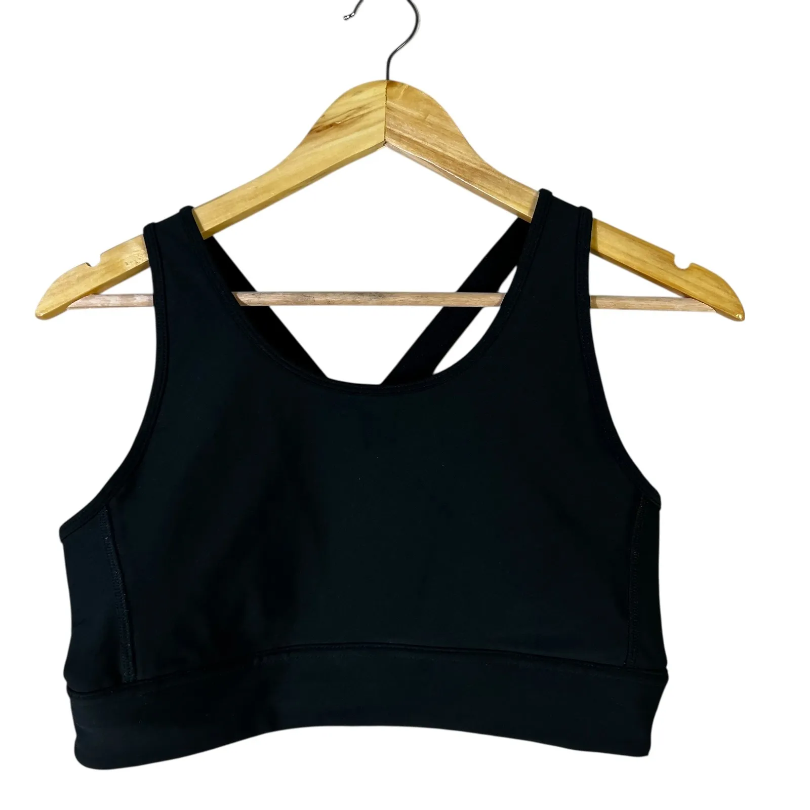 DSG Women's Black Athletic Sports Bra Strappy Back Medium Support Size L Size L - Image 2