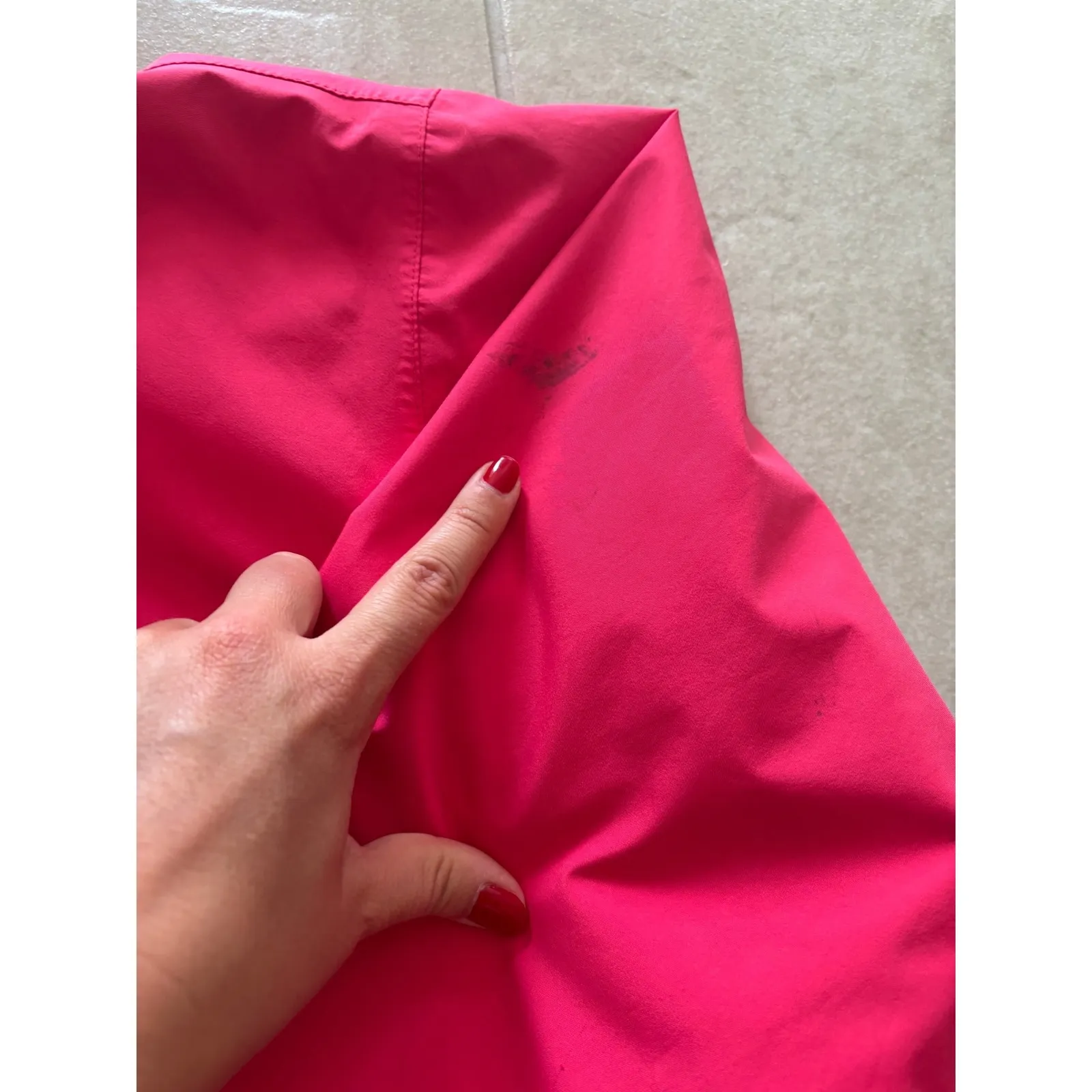 Lands End Jacket Womens Size Large Pink Goretex Rain Jacket Lined Outdoor Hiking - Image 9